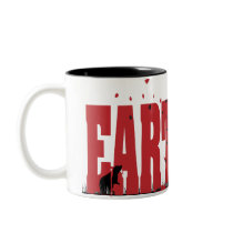 Earthdog Black/Red silhouette Coffee Mugs