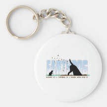 Earthdog colour design key chain