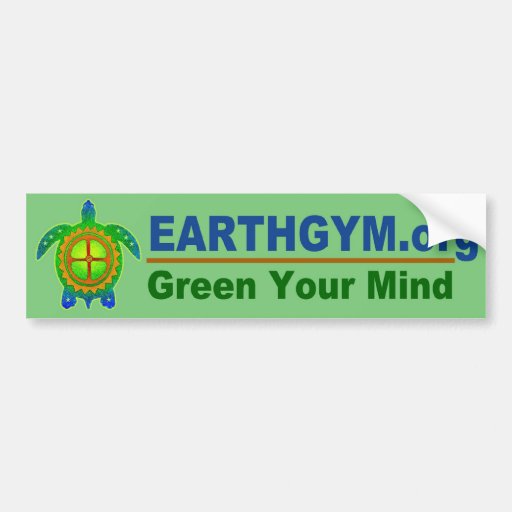 EarthGym.org Bumpersticker--Green Bumper Stickers