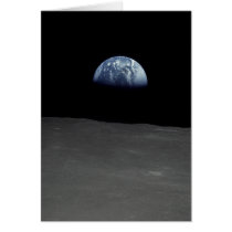 Earthrise Famous Image from the Moon Card