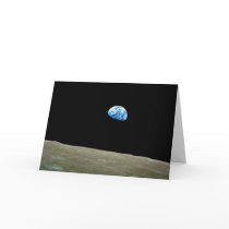 Earthrise taken by the Apollo 8 Mission Card