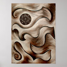 Earth's Temper, Abstact Shape Poster