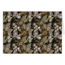 Earthtone Tropical Flowers, Leaves & Butterflies