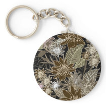 Earthtone Tropical Flowers, Leaves & Butterflies