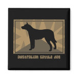 Earthy Australian Cattle Dog Gifts Fridge Magnet