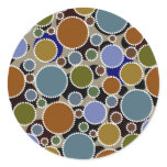Earthy coloured circles background stickers
