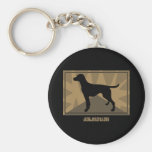 Earthy Dalmatian Keychain