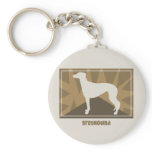 Earthy Greyhound Keychain