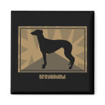 Earthy Greyhound magnets