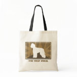 Earthy Irish Water Spaniel Tote Bags