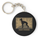 Earthy Italian Greyhound keychains