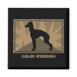 Earthy Italian Greyhound magnets