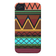 Earthy Neon Modern Tribal iPhone 4/4S Case-Mate Case-Mate iPhone 4 Cases