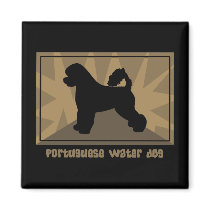 Earthy Portuguese Water Dog Magnet