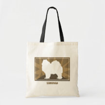 Earthy Samoyed Canvas Bags