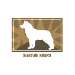 Earthy Siberian Husky t-shirts