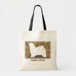 Earthy Tibetan Terrier Tote Bags