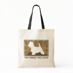 Earthy Westie Tote Bag