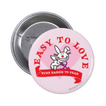 Easier To Fear Pinback Buttons