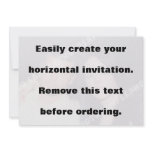 Easily create your horizontal photo invitation