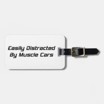 Easily Distracted By Muscle Cars By Gear4gearheads Luggage Tags