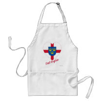 East Anglia Flag Heart with Name Aprons