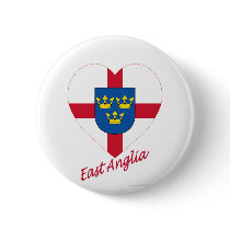 East Anglia Flag Heart with Name