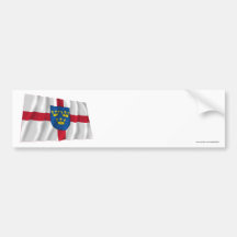 East Anglia Waving Flag Bumper Sticker