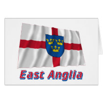East Anglia Waving Flag with Name