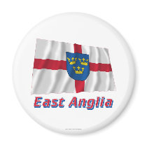 East Anglia Waving Flag with Name
