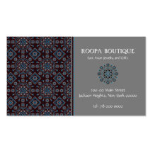 East Asian Rosette Pattern Business Card