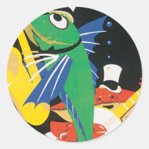 East Coast Frolics Round Sticker