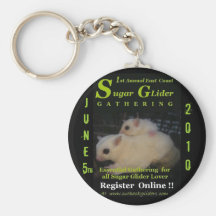 East coast Sugar glider Gathering, June 5,th  2010 Key Chains