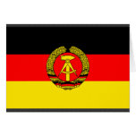 East Germany Flag cards