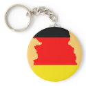East-Germany flag map keychains