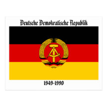 East Germany Flag Post Cards