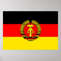 East Germany Flag posters