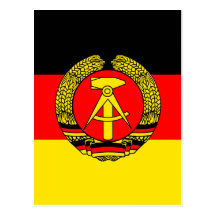 East Germany High quality Flag Postcards