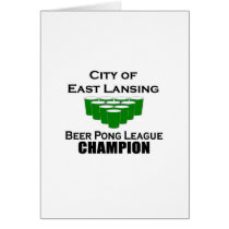 East Lansing Beer Pong Champion Cards
