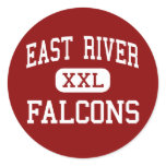 East River - Falcons - High - Orlando Florida Round Stickers