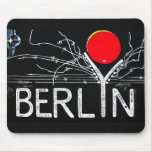 East Side Gallery, Berlin Wall, Barbed Wire/Red Su Mousepads