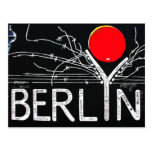 East Side Gallery, Berlin Wall, Barbed Wire/Red Su Post Card
