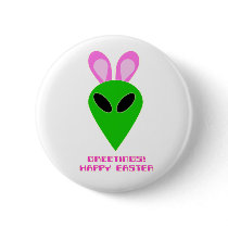 Easter Alien Button