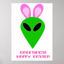 Easter Alien Poster