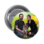 Easter - Australian Shepherd - Silas Barker Pinback Buttons