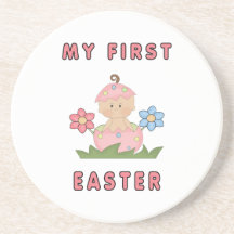Easter Baby Girl Coaster