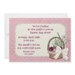 Easter Basket Pink invitations