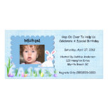 Easter Birthday Invitation Personalized Photo Card