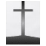 Easter black and white crosses flyers
