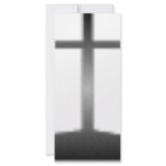 Easter black and white crosses rack cards
